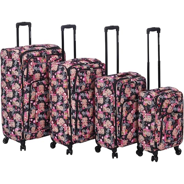 Amazon.com | Karriage-Mate Betty Boop Printed 4-Piece Luggage Set